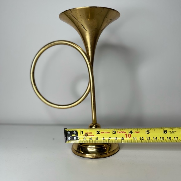 Antique Vintage Trumpet candle holder - Picture 5 of 8